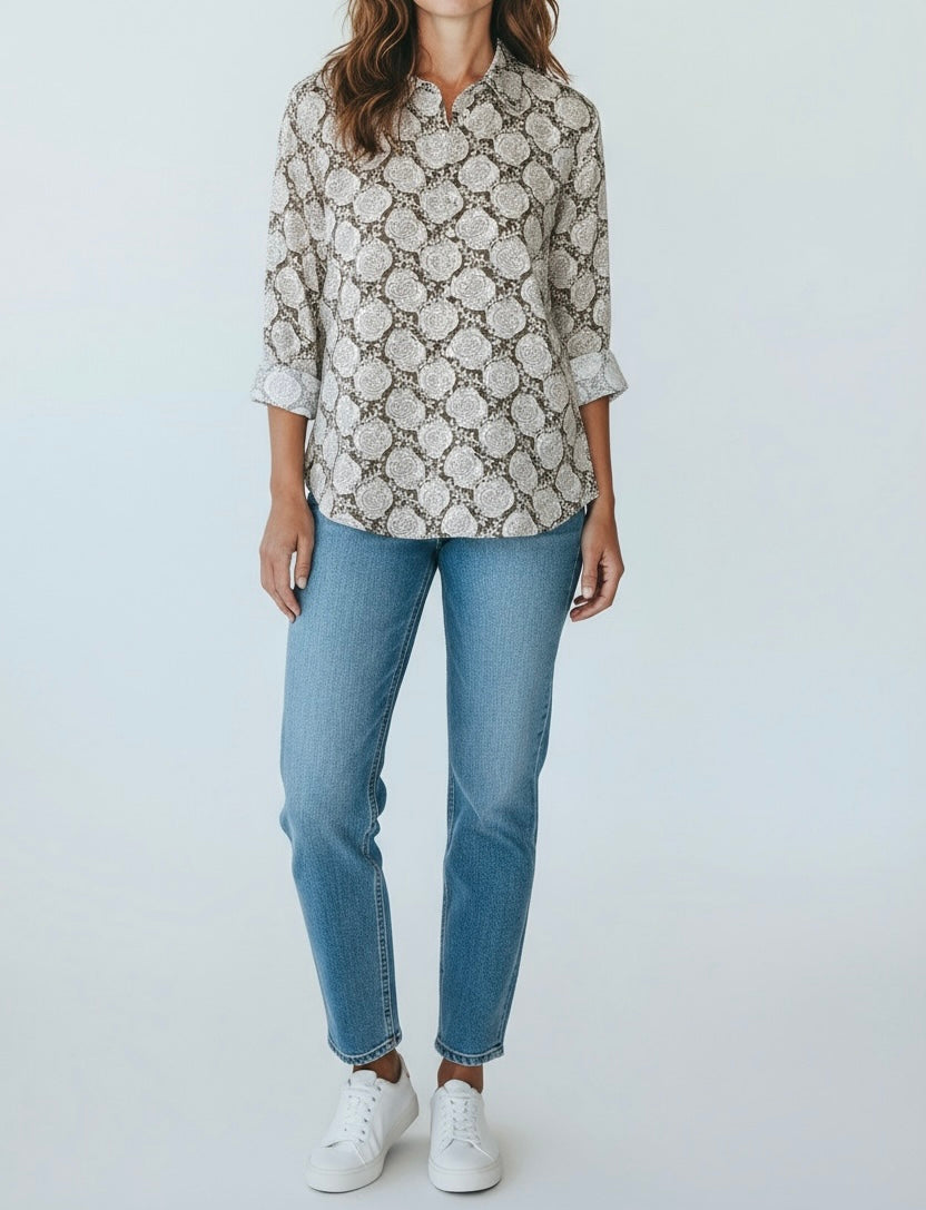 Camicia Stampata Narciso