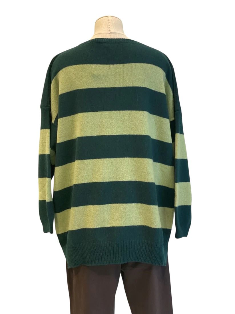 Oversized striped sweater