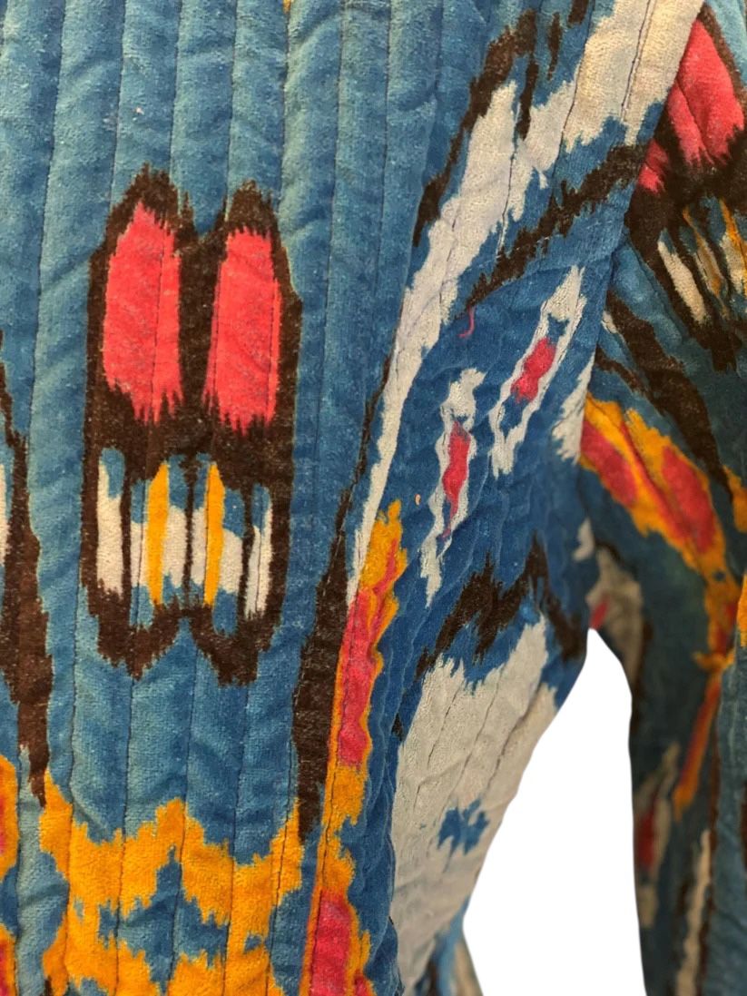 Veste en velours imprimé Lyon