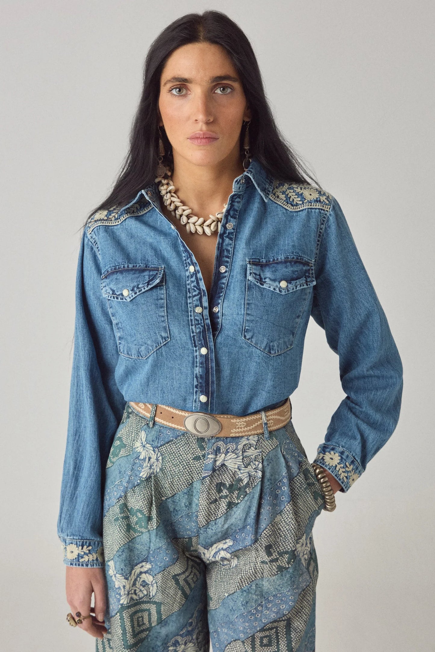 Maison Hotel - Camicia Denim Thelma Arizona Haze
