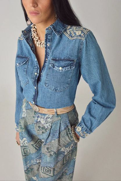 Maison Hotel - Camicia Denim Thelma Arizona Haze