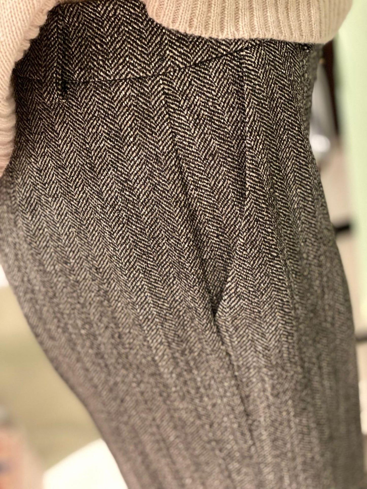 Pantalone Palazzo Chevron