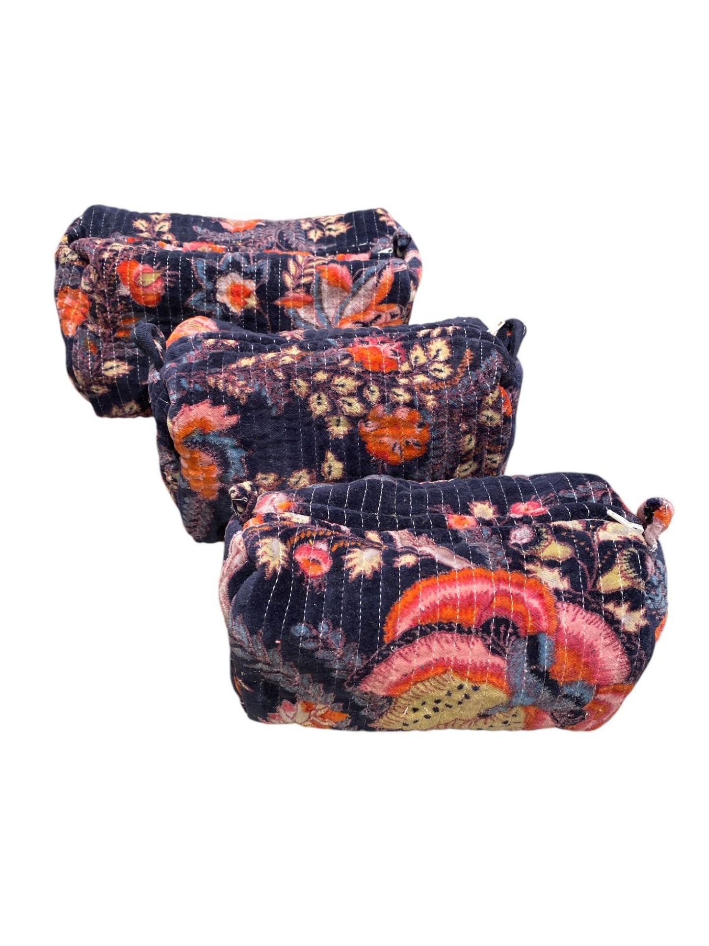 Amelie Cotton Printed Makeup Bag