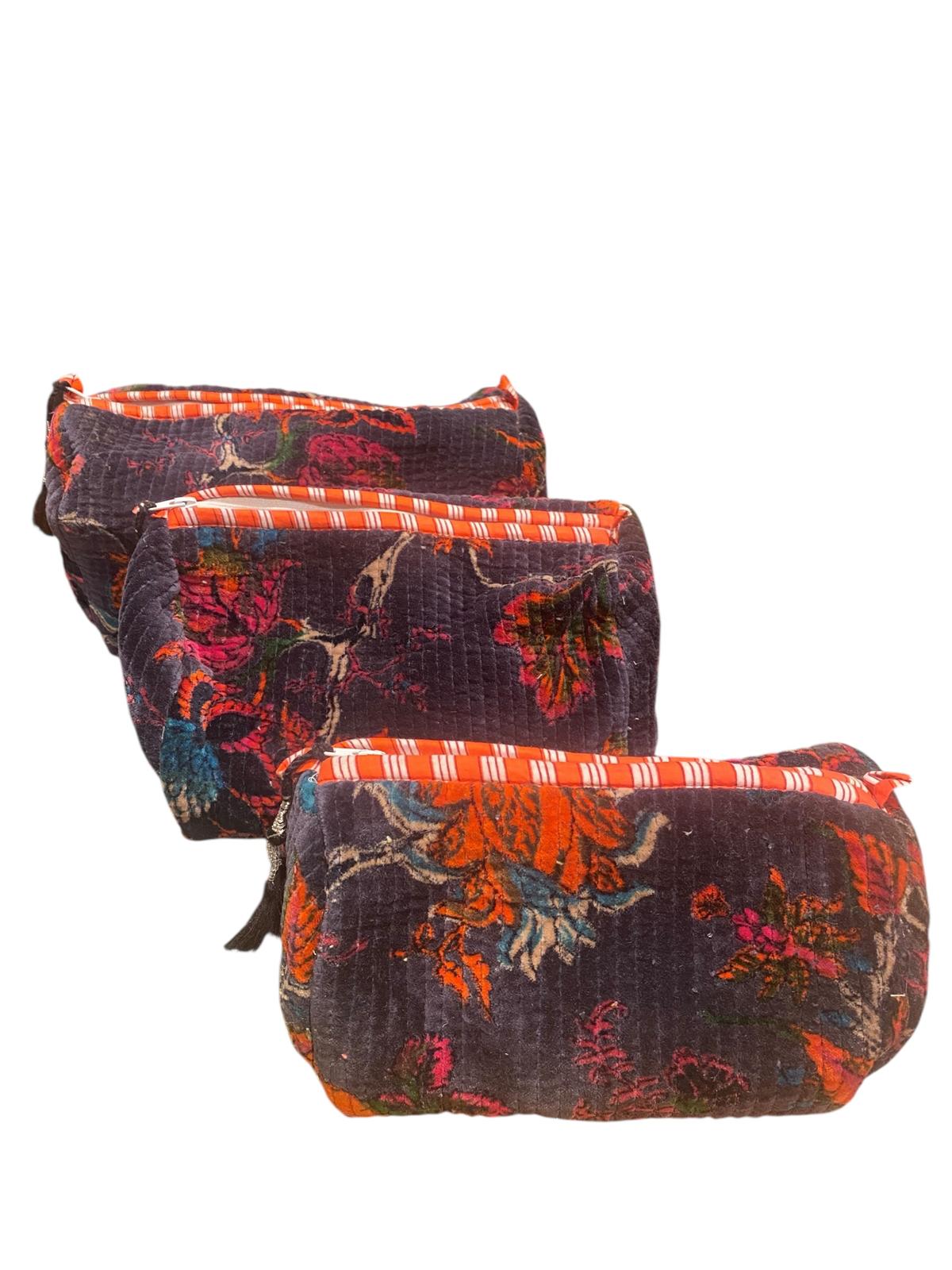 Trousse Amelie Velluto Stampato