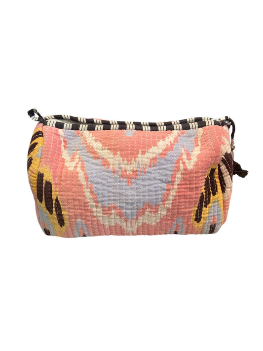 Trousse de maquillage en coton imprimé Amélie