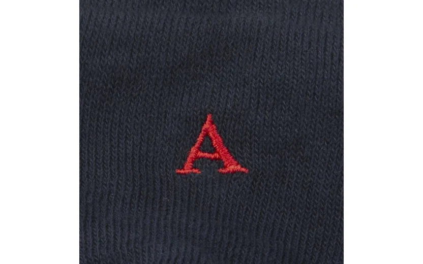 Calze Iniziali Ricamate Rosso