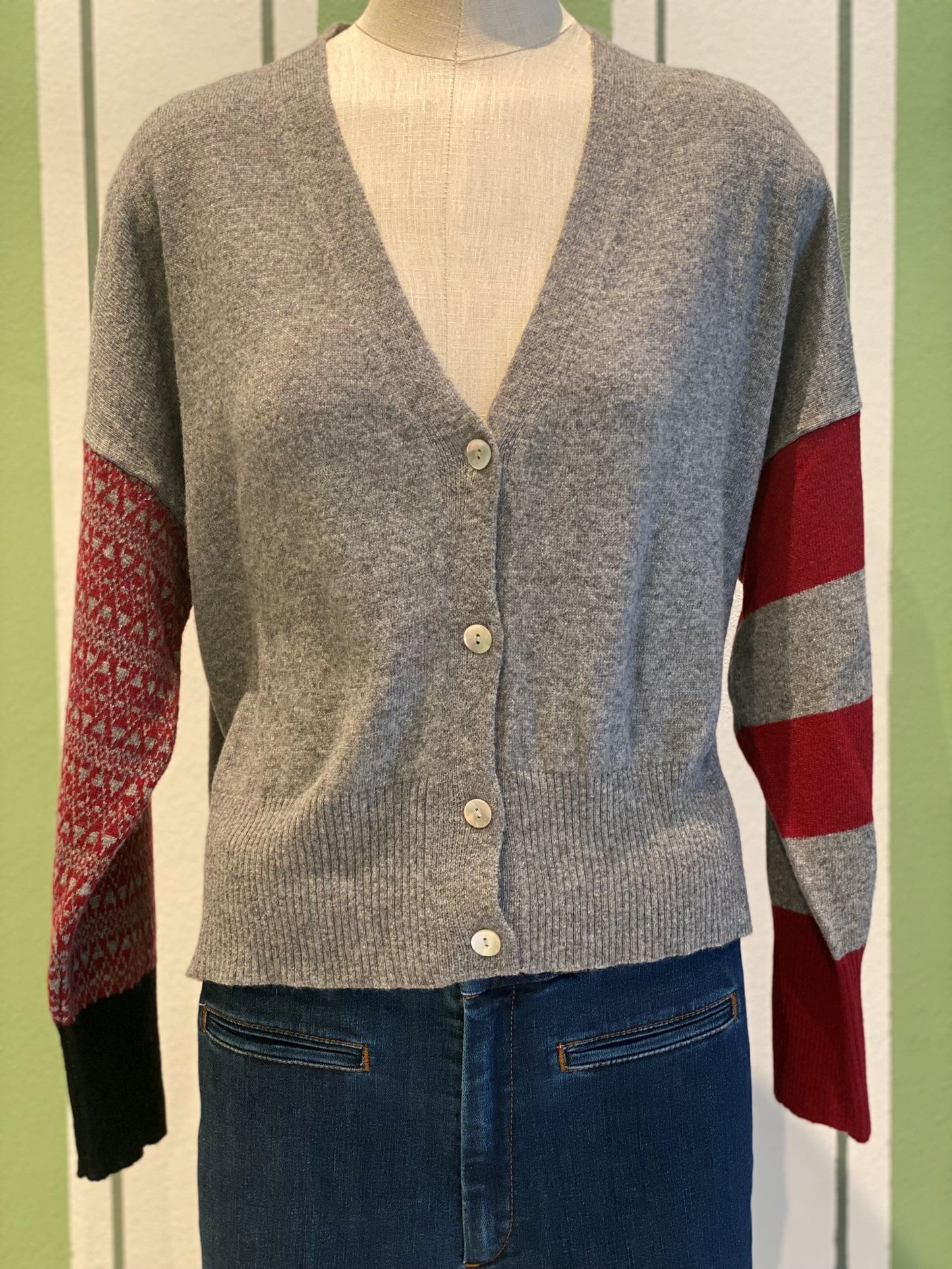 Audrey Jacquard Cardigan