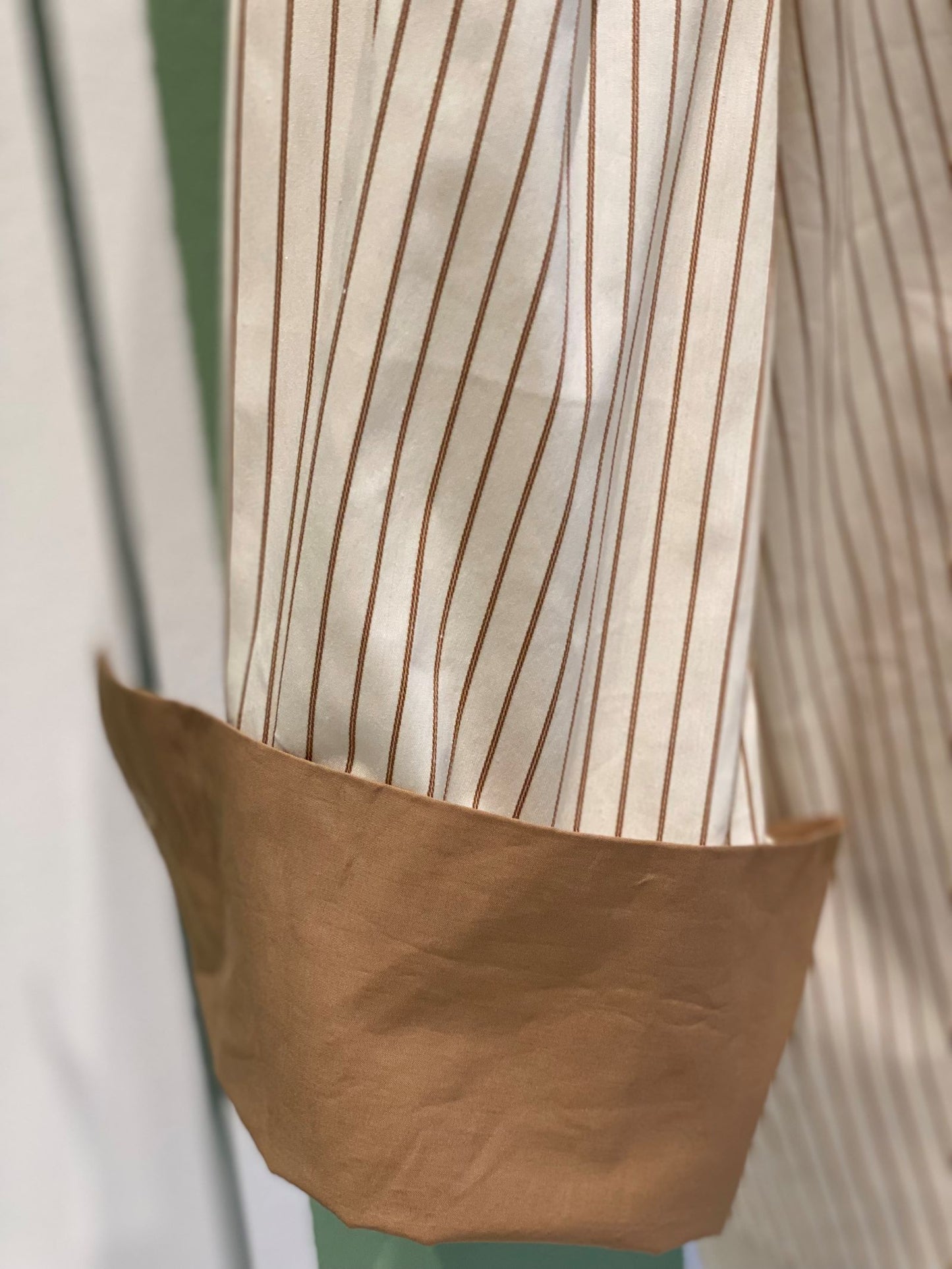 Milano Shirt Beige Stripes