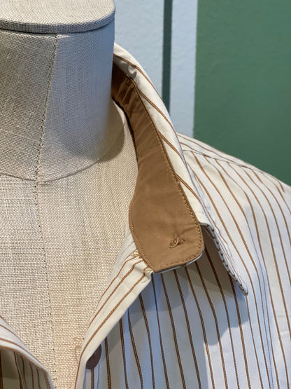 Milano Shirt Beige Stripes