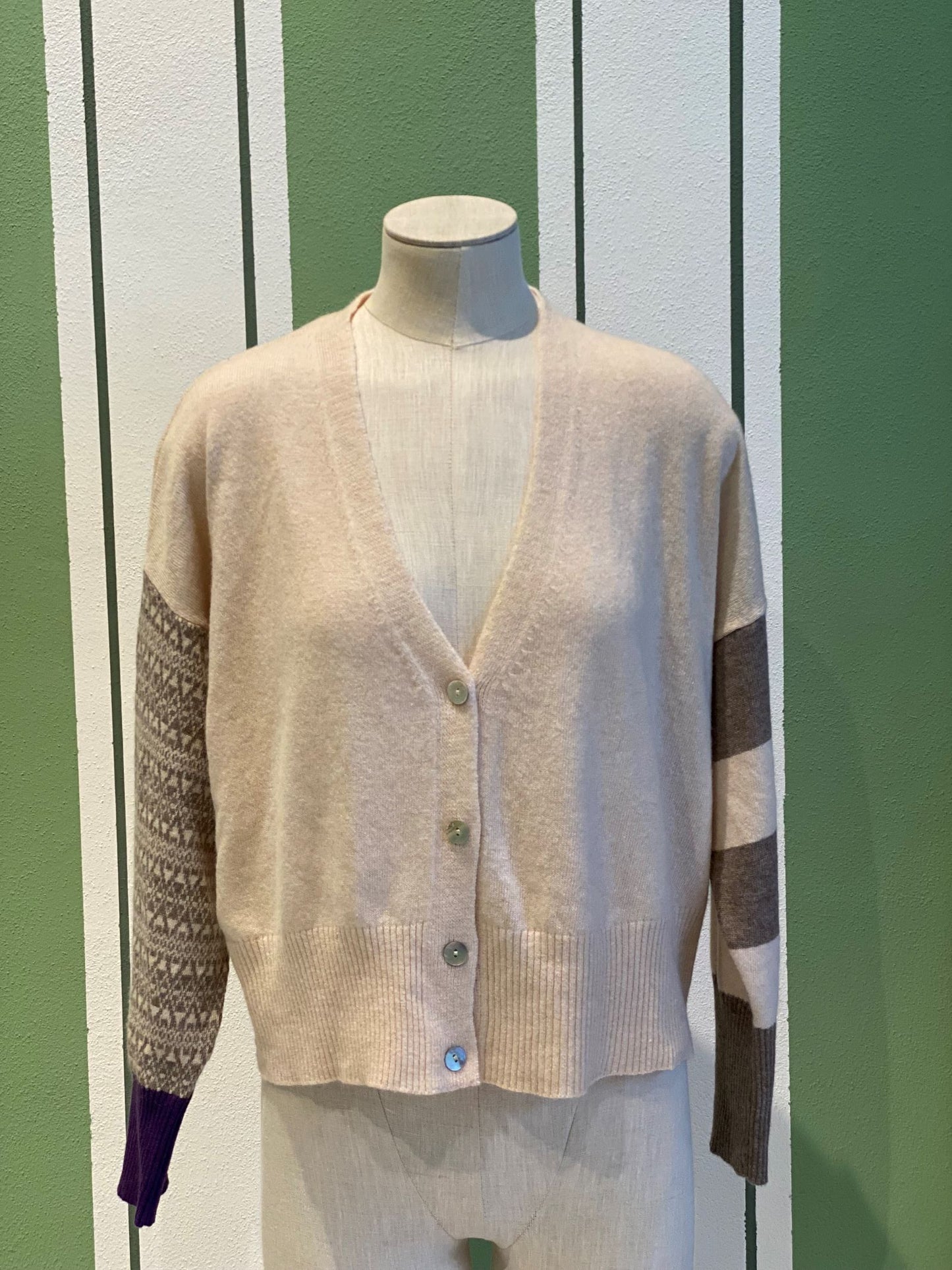 Audrey Jacquard Cardigan