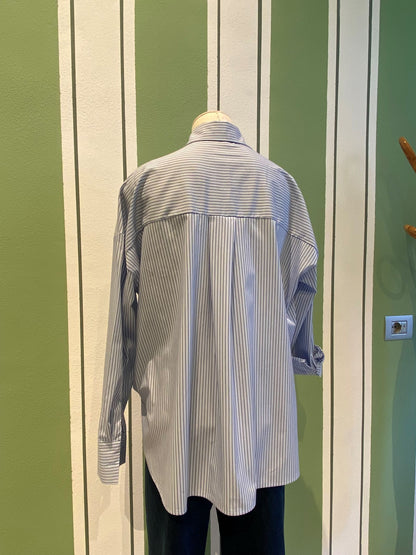 Milano Striped Shirt Light Blue