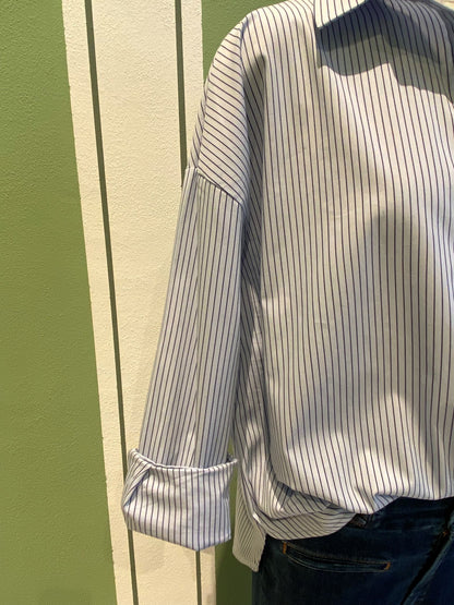 Milano Striped Shirt Light Blue