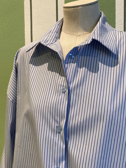 Milano Striped Shirt Light Blue