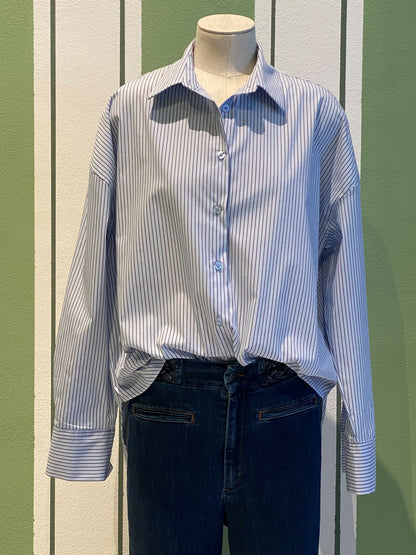 Milano Striped Shirt Light Blue